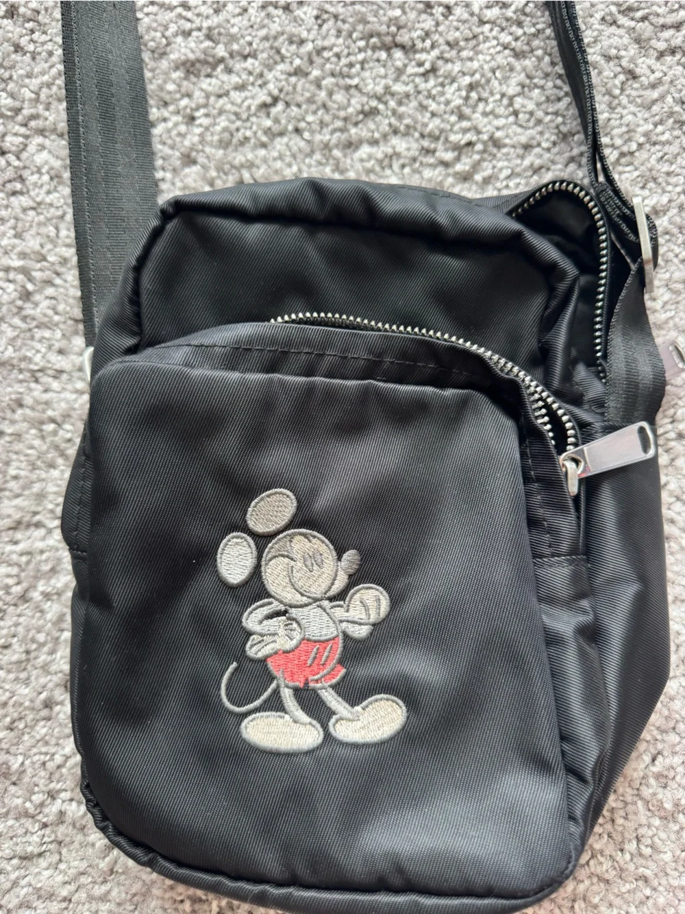 Disney Parks Black Mickey Crossbody Bag